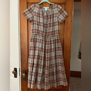 Caron Callahan Plaid Dress